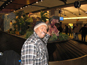 At airport before driving to Banff